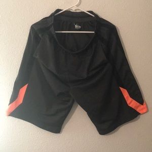 Gray and Orange Shorts